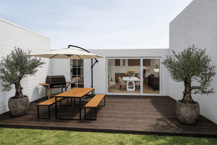 Appartement  2 chambres avec terrasse et jardin 