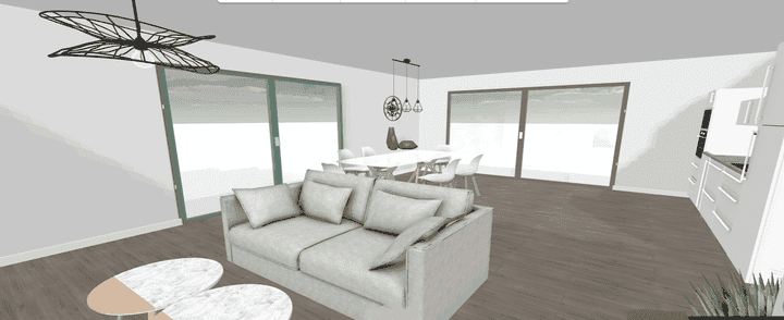 Duplex rez-de-chaussé gauche 3 chambres Horizon  - Photo 5