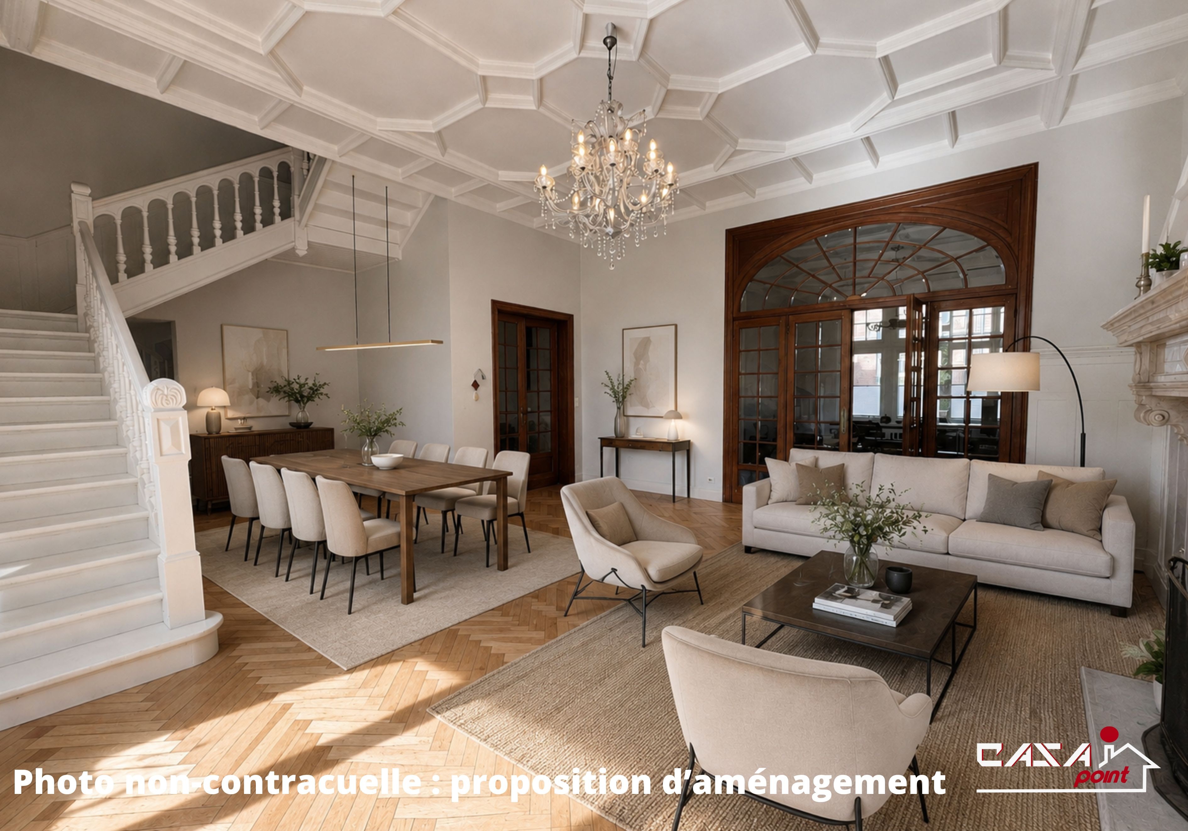 Maison d'exception au centre ville avec grand jardin